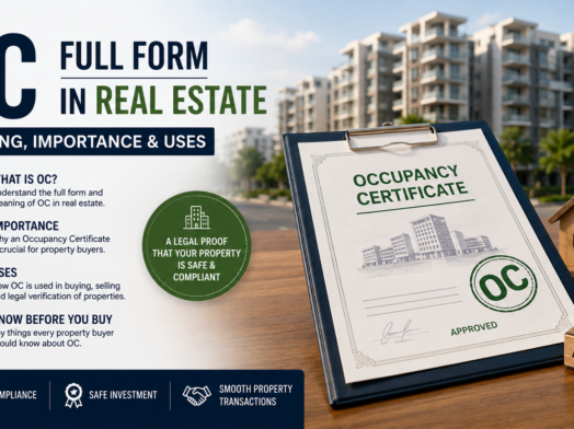 OC full form in real estate and Occupancy Certificate for a property