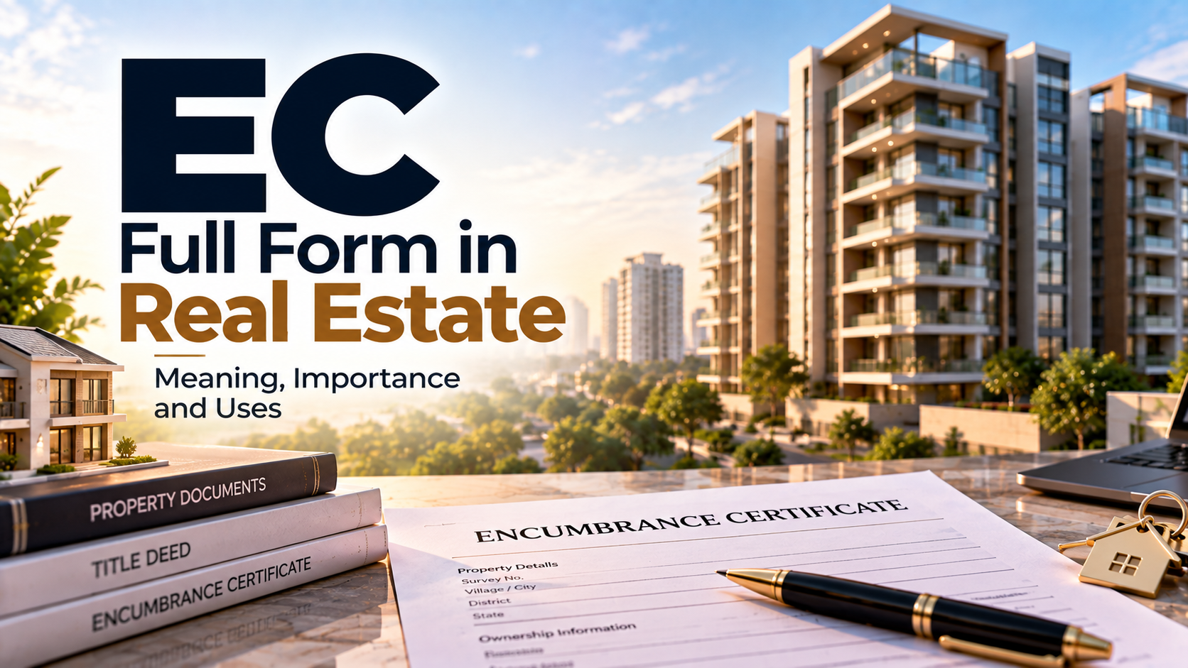 EC full form in real estate showing Encumbrance Certificate and property records